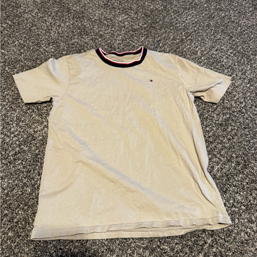 Tommy Hilfiger Tan Crew Neck Tee